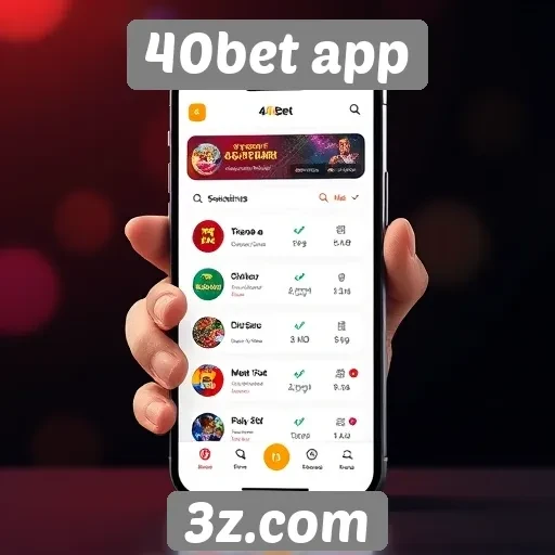 Experiência do usuário no 40bet app é avaliada